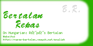 bertalan repas business card